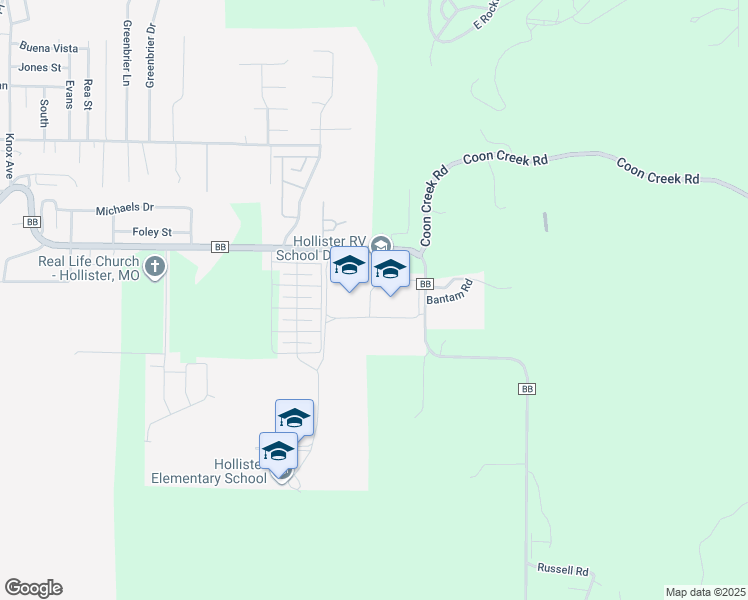 map of restaurants, bars, coffee shops, grocery stores, and more near 2112 State Highway BB in Hollister