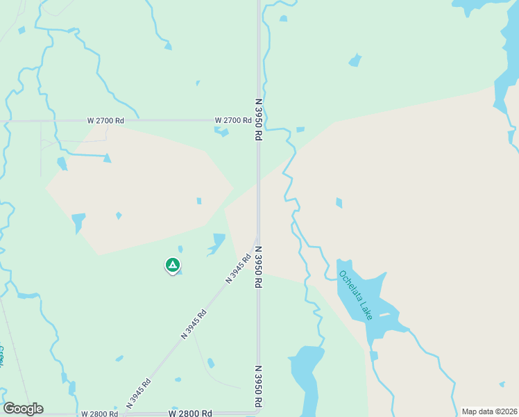 map of restaurants, bars, coffee shops, grocery stores, and more near 27301 North 3950 Road in Ochelata