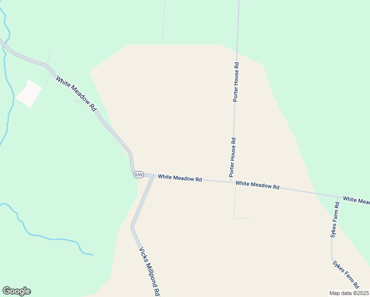 map of restaurants, bars, coffee shops, grocery stores, and more near 29258 Porter House Road in Boykins