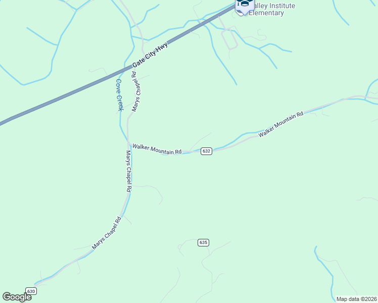 map of restaurants, bars, coffee shops, grocery stores, and more near 4194 Walker Mountain Road in Bristol