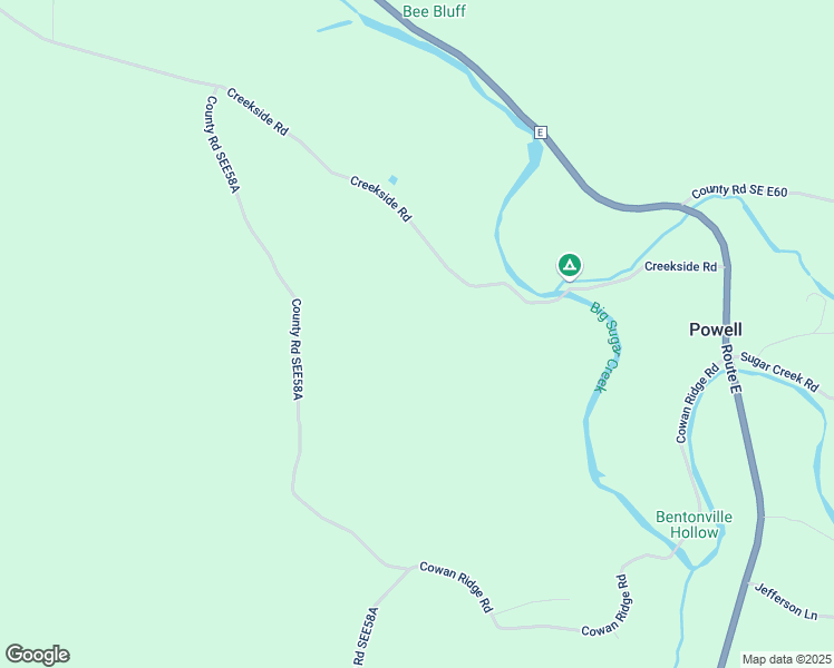 map of restaurants, bars, coffee shops, grocery stores, and more near 730 Creekside Road in Powell