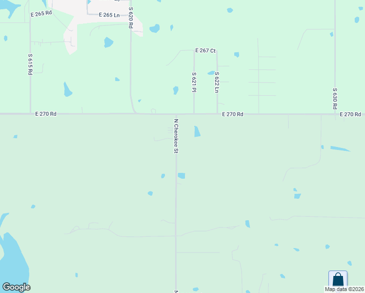 map of restaurants, bars, coffee shops, grocery stores, and more near 27051 South 620 Road in Grove