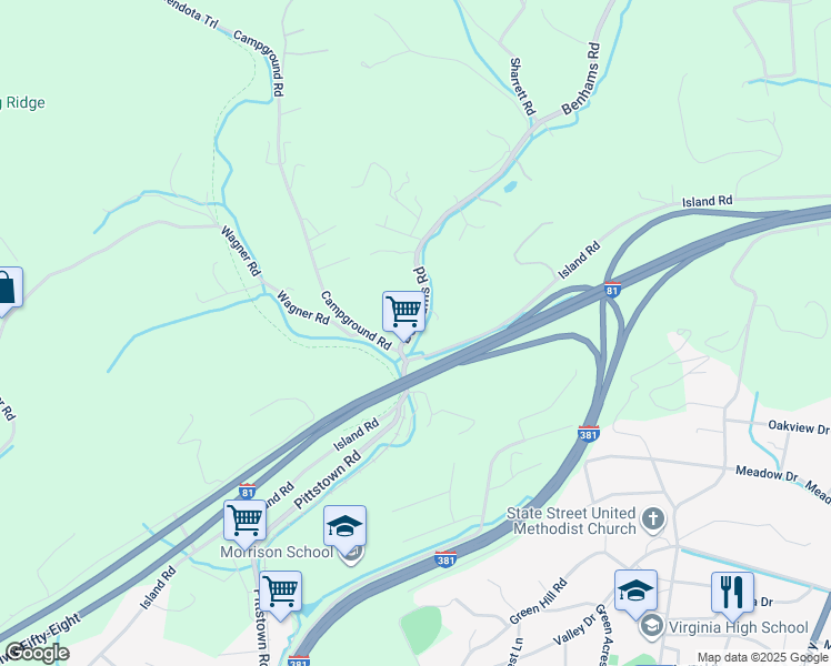 22477 Benhams Road, Bristol VA Walk Score