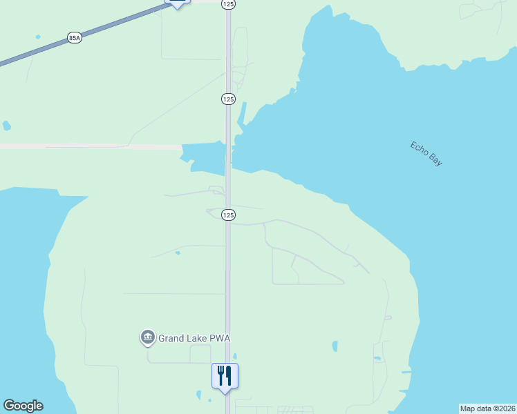 map of restaurants, bars, coffee shops, grocery stores, and more near 27201 Oklahoma 125 in Afton