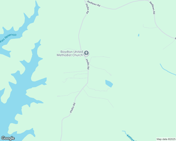 map of restaurants, bars, coffee shops, grocery stores, and more near 2 Lake Side Road in Boydton