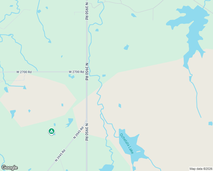 map of restaurants, bars, coffee shops, grocery stores, and more near 3950 North Road in Ochelata