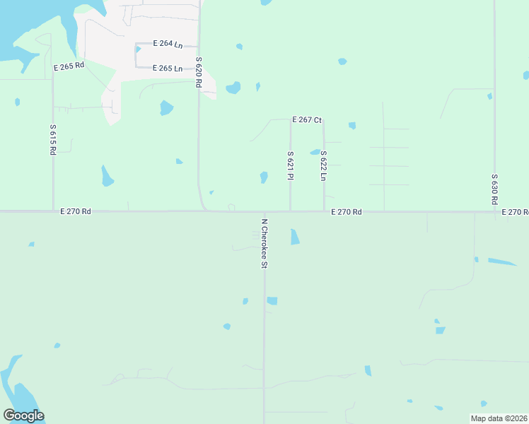 map of restaurants, bars, coffee shops, grocery stores, and more near 27000 North Cherokee Street in Grove