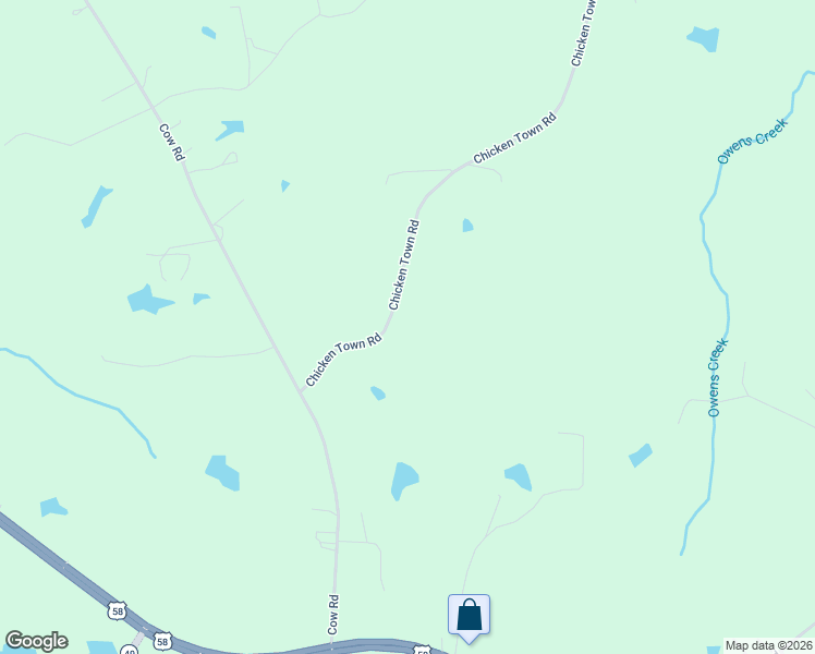 map of restaurants, bars, coffee shops, grocery stores, and more near 282 Chicken Town Road in Buffalo Junction