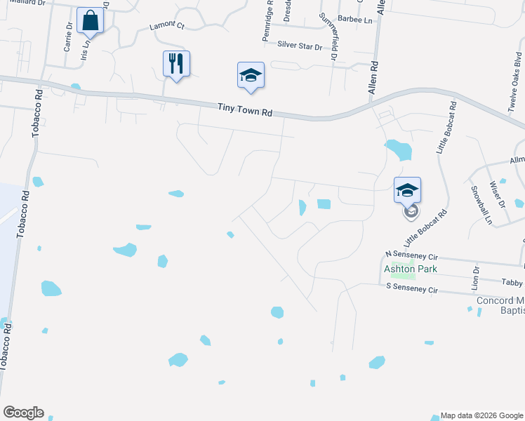 map of restaurants, bars, coffee shops, grocery stores, and more near 755 Princeton Cir in Clarksville