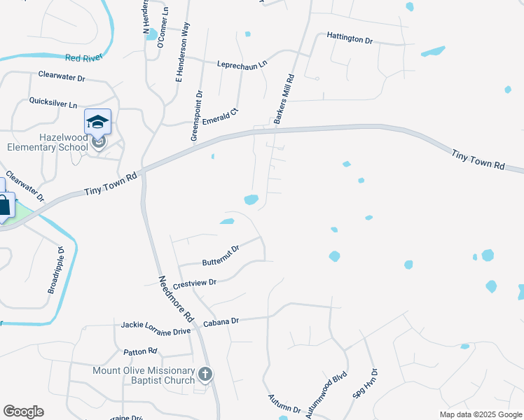 map of restaurants, bars, coffee shops, grocery stores, and more near 3239 Tower Drive in Clarksville