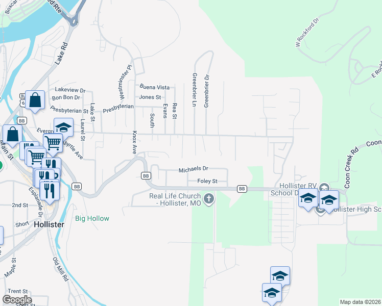map of restaurants, bars, coffee shops, grocery stores, and more near 253 Michaels Dr in Hollister