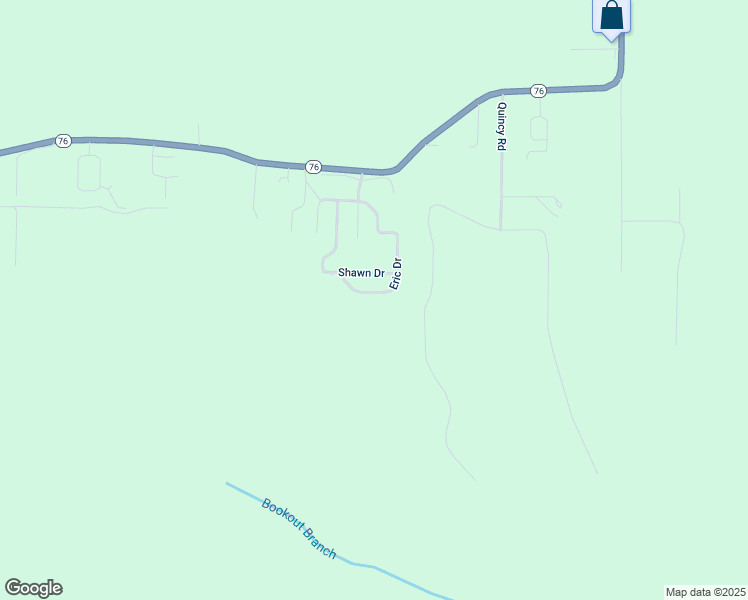 map of restaurants, bars, coffee shops, grocery stores, and more near 203 Eric Dr in Kirbyville