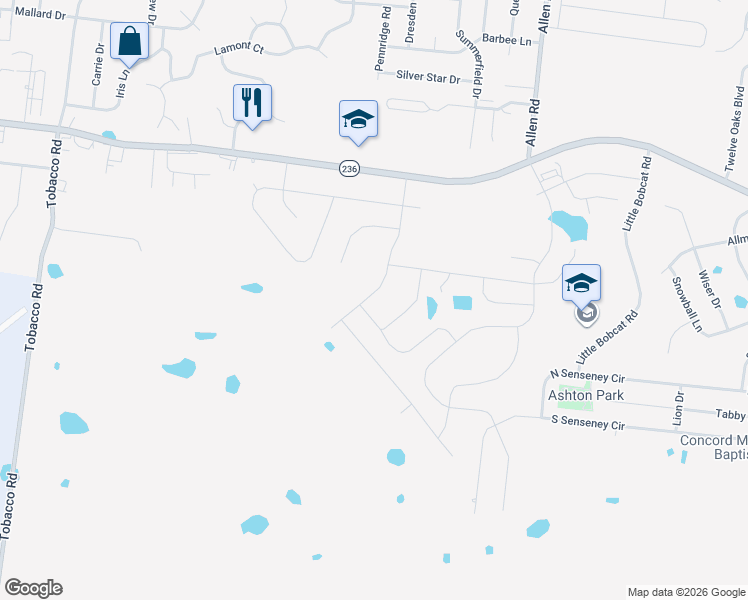 map of restaurants, bars, coffee shops, grocery stores, and more near 755 Princeton Cir in Clarksville