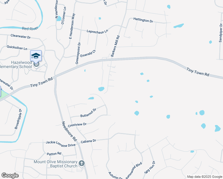 map of restaurants, bars, coffee shops, grocery stores, and more near 3239 Tower Drive in Clarksville