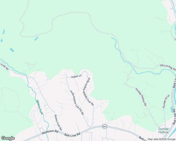 map of restaurants, bars, coffee shops, grocery stores, and more near 284 Polly Hollow Middle Fork Road in Middlesboro
