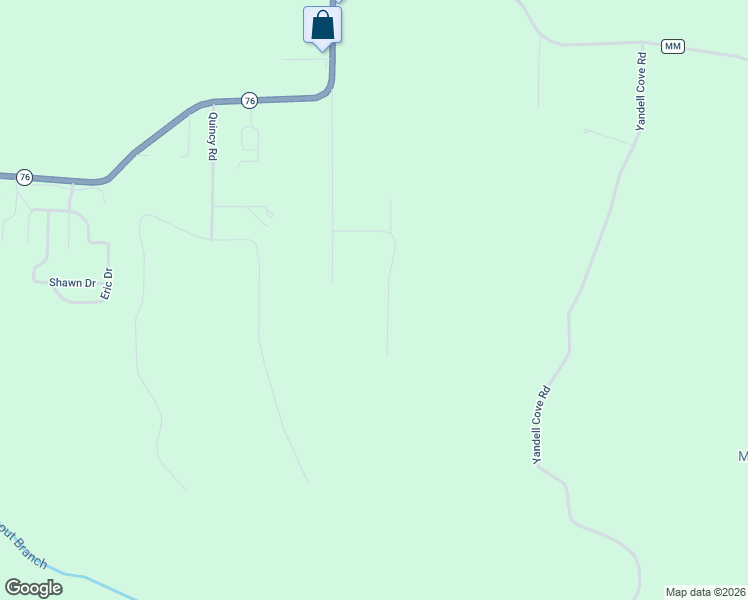 map of restaurants, bars, coffee shops, grocery stores, and more near 266 Chadwick Road in Kirbyville