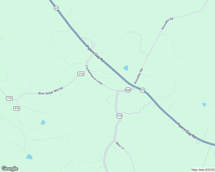 map of restaurants, bars, coffee shops, grocery stores, and more near 347-431 Cockerhams Loop in Galax