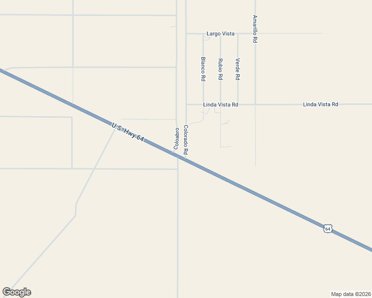 map of restaurants, bars, coffee shops, grocery stores, and more near 15 Colorado Road in Tres Piedras