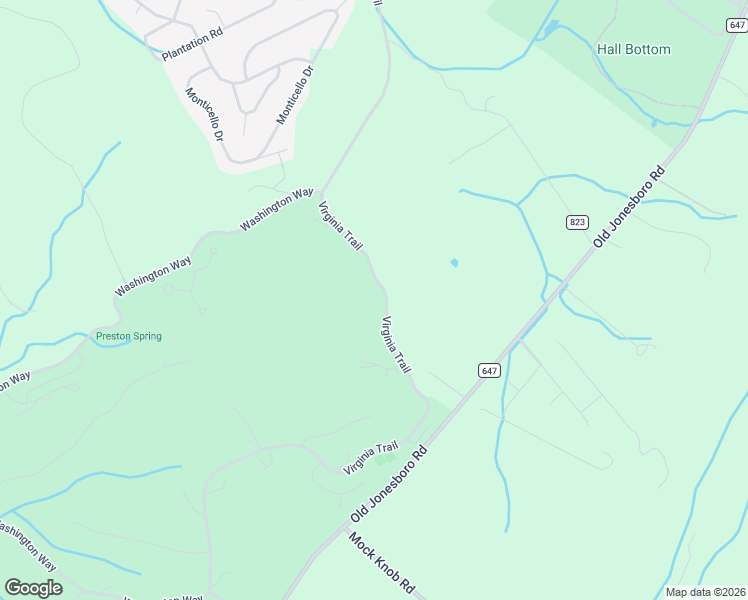 map of restaurants, bars, coffee shops, grocery stores, and more near 22520 Virginia Trail in Bristol