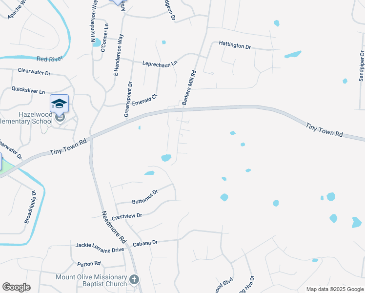 map of restaurants, bars, coffee shops, grocery stores, and more near 2450 Caroline Drive in Clarksville
