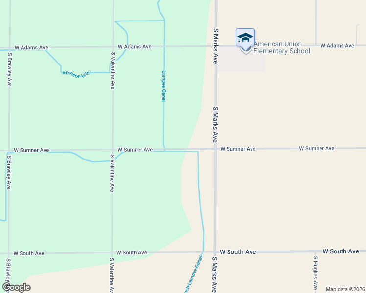 map of restaurants, bars, coffee shops, grocery stores, and more near 3102 West Sumner Avenue in Fresno
