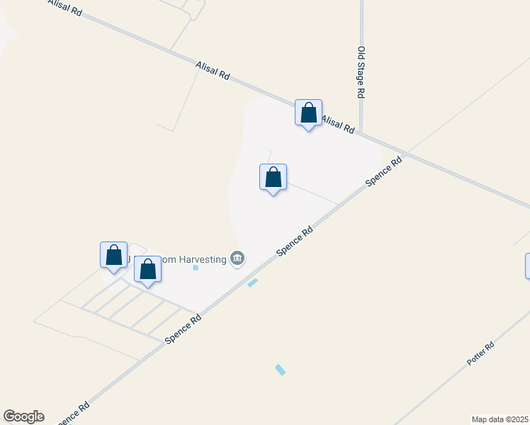 map of restaurants, bars, coffee shops, grocery stores, and more near 20220 Spence Road in Salinas