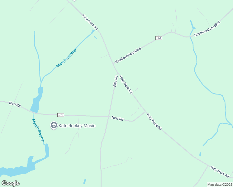 map of restaurants, bars, coffee shops, grocery stores, and more near 10068 County Road 661 in Suffolk