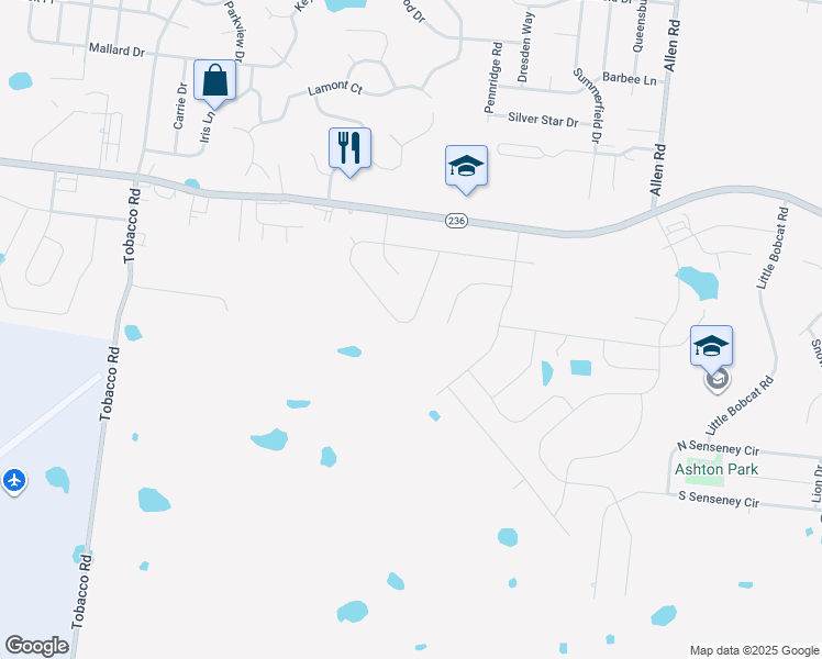map of restaurants, bars, coffee shops, grocery stores, and more near 755 Princeton Circle in Clarksville