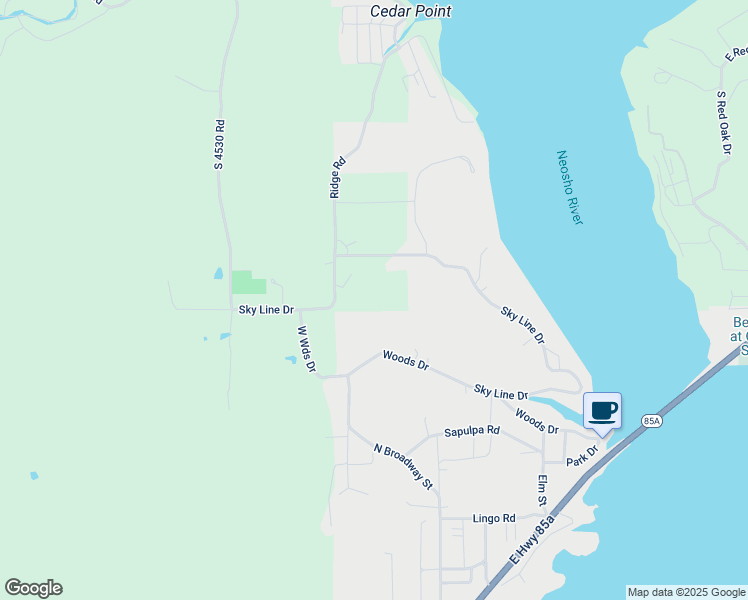 map of restaurants, bars, coffee shops, grocery stores, and more near 211 Ridge Road in Afton