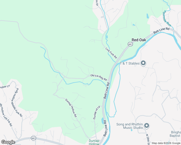 map of restaurants, bars, coffee shops, grocery stores, and more near Duncan Lane in Middlesboro