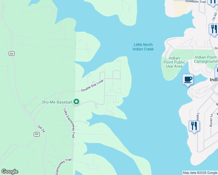 map of restaurants, bars, coffee shops, grocery stores, and more near 8 View Table Rock Landing in Branson West
