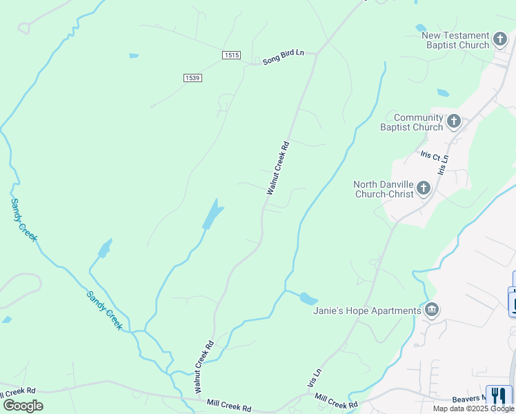 map of restaurants, bars, coffee shops, grocery stores, and more near 1142 Walnut Creek Road in Danville