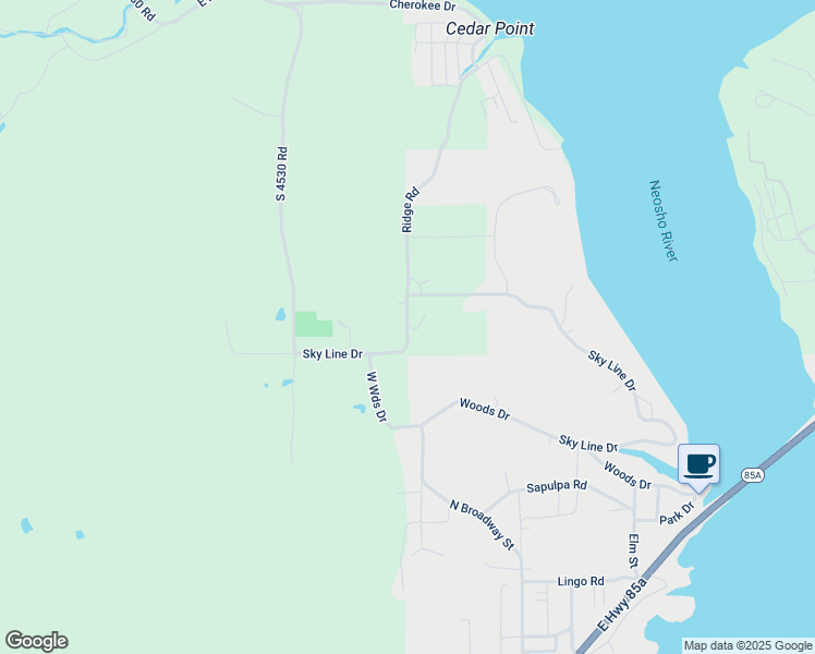 map of restaurants, bars, coffee shops, grocery stores, and more near 211 Ridge Road in Afton