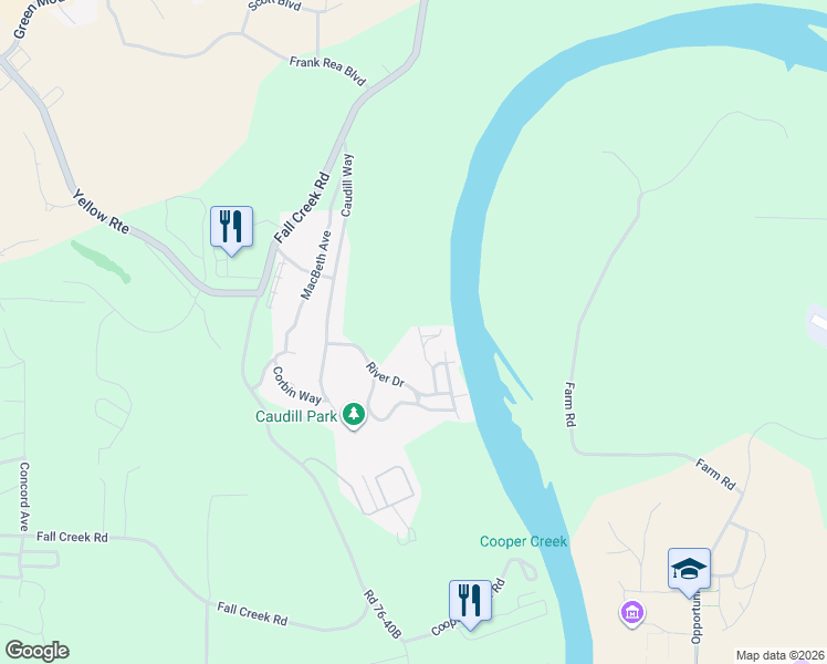 map of restaurants, bars, coffee shops, grocery stores, and more near 211 River Bend Road in Branson