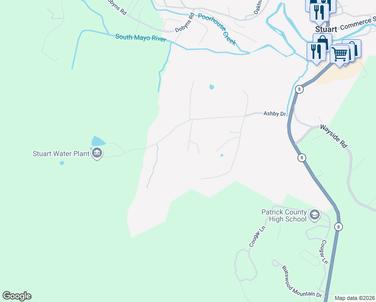map of restaurants, bars, coffee shops, grocery stores, and more near 109 Carters View Court in Stuart