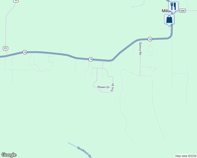 map of restaurants, bars, coffee shops, grocery stores, and more near 210-220 Pickett Ridge in Kirbyville