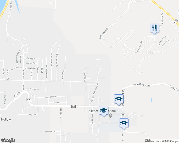 map of restaurants, bars, coffee shops, grocery stores, and more near 131 Hemlock Court in Hollister