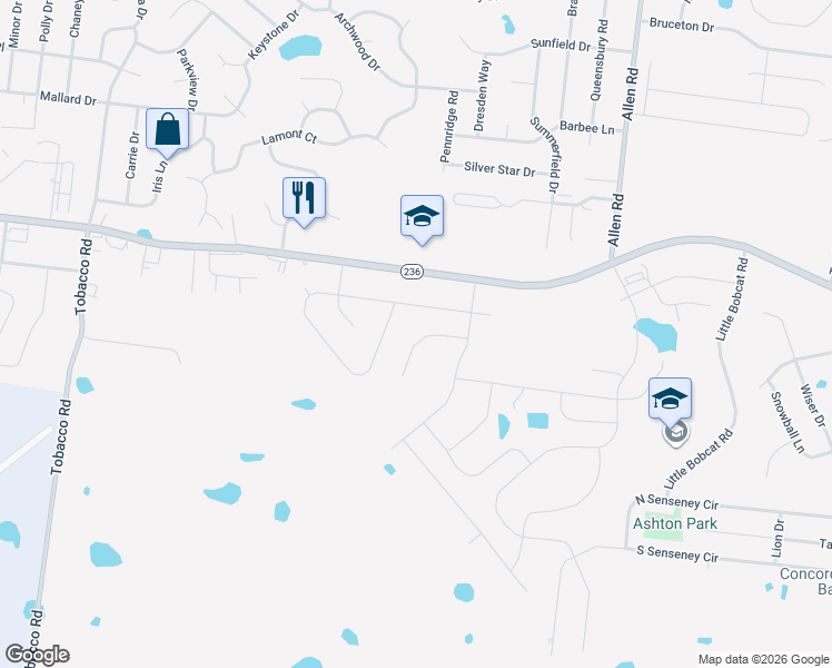 map of restaurants, bars, coffee shops, grocery stores, and more near 952 Princeton Drive in Clarksville