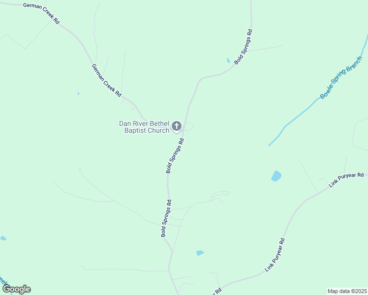 map of restaurants, bars, coffee shops, grocery stores, and more near 4173-5019 Bold Springs Road in South Boston
