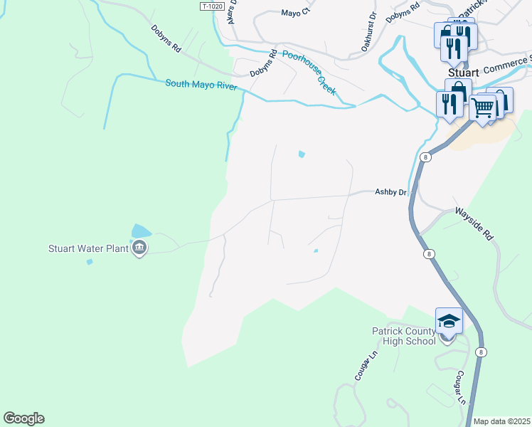 map of restaurants, bars, coffee shops, grocery stores, and more near 44 Carters View Court in Stuart