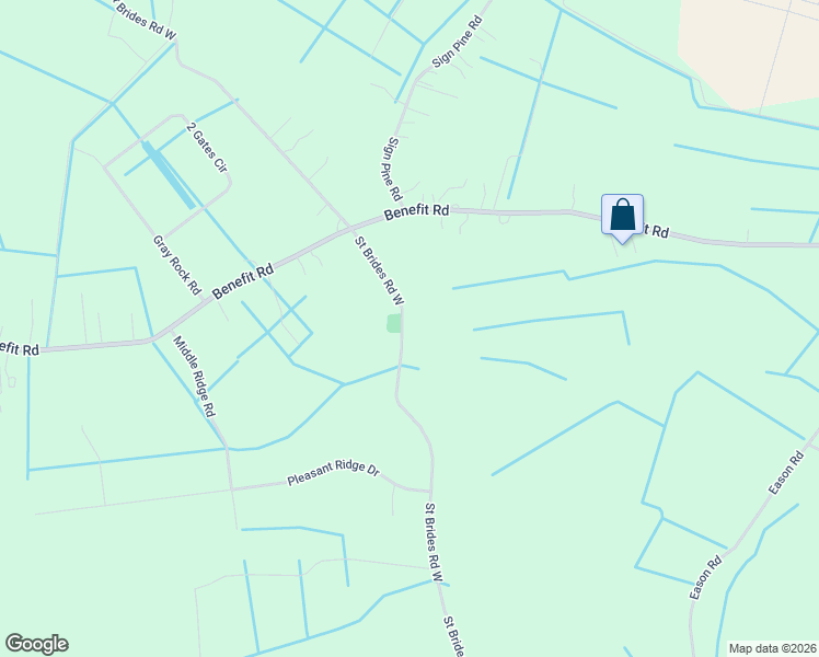 map of restaurants, bars, coffee shops, grocery stores, and more near 1417 Saint Brides Road West in Chesapeake
