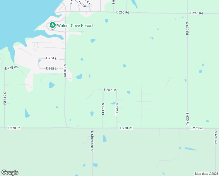 map of restaurants, bars, coffee shops, grocery stores, and more near East 267 Court in Grove