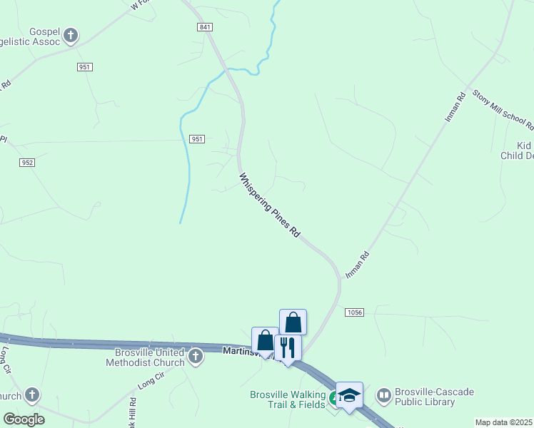 map of restaurants, bars, coffee shops, grocery stores, and more near 5844 Whispering Pines Road in Cascade
