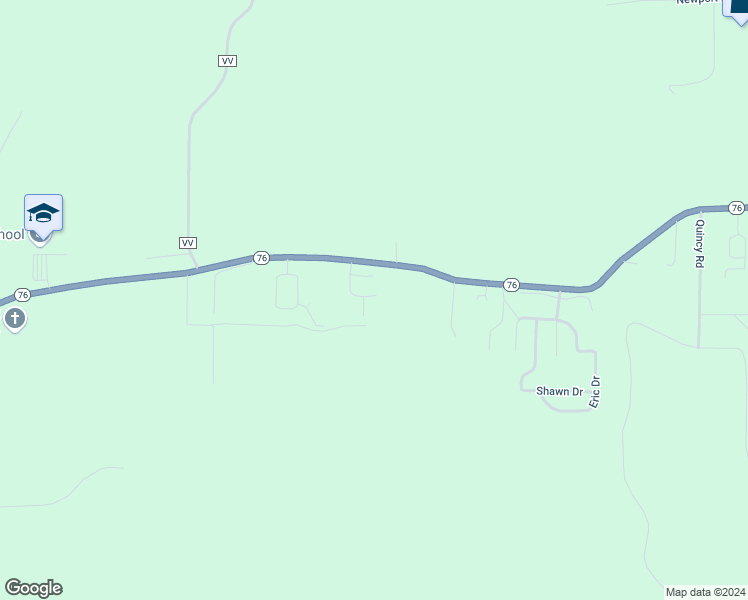 map of restaurants, bars, coffee shops, grocery stores, and more near 402 Twin Oaks in Kirbyville