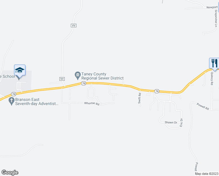 map of restaurants, bars, coffee shops, grocery stores, and more near 103 Sweet Gum in Kirbyville