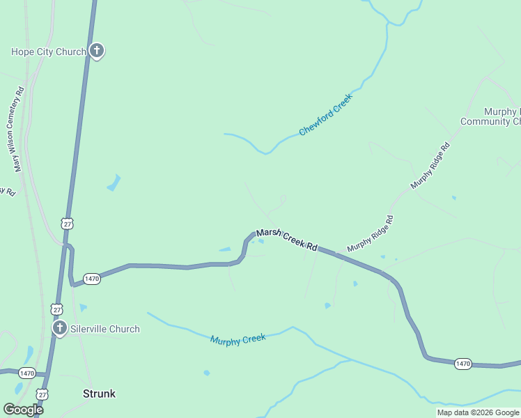 map of restaurants, bars, coffee shops, grocery stores, and more near H King Road in McCreary County