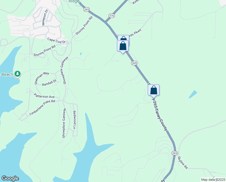 map of restaurants, bars, coffee shops, grocery stores, and more near 184 Hummingbird Hills Ln in Branson