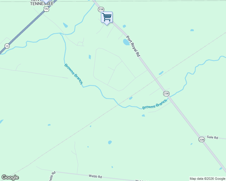 map of restaurants, bars, coffee shops, grocery stores, and more near 536 Port Royal Road in Clarksville