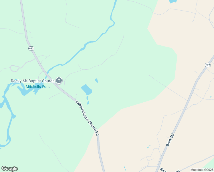 map of restaurants, bars, coffee shops, grocery stores, and more near Independence Church Road in Greensville County