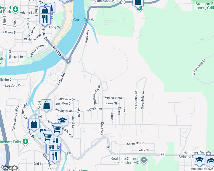 map of restaurants, bars, coffee shops, grocery stores, and more near 270 Beard Avenue in Hollister